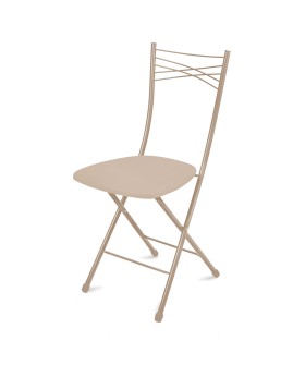 НИКА Стул складной ССН1/11 слоновая кость/бежевый металлик НИКА Стул складной ССН1/11 слоновая кость/бежевый металлик