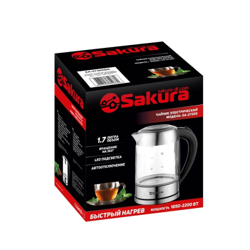 Электрический чайник Sakura SA-2720SBK