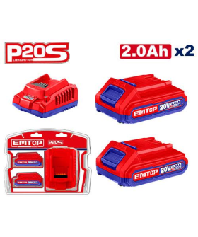 Emtop Комплект литий-ионных аккумуляторов и зарядных устройств P20S