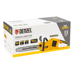 Denzel Цепная пила аккумуляторная бесщет. RCS400-36-0, Li-ion, 36 В, шина 400 мм 58611