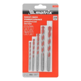 Matrix Набор сверл универсальных, 4-10мм, 5 шт 706015