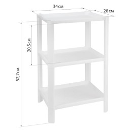 М-ПЛАСТИКА  Полка прямоугольная малая (3 секции) М 2744