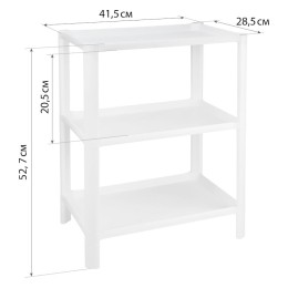 М-ПЛАСТИКА  Полка прямоугольная (3 секции) М 2746 