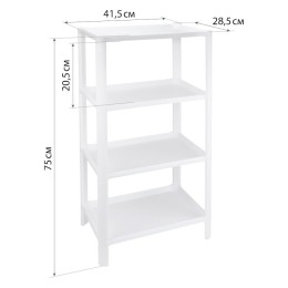 М-ПЛАСТИКА  Полка прямоугольная (4 секции) М 2747
