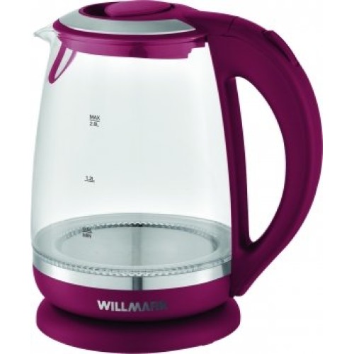 Электрический чайник Willmark WEK-2005G бордовый