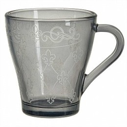ДЕКОСТЕК Кружка для чая 250 мл (Французская лилия) Графит 1649-Н7Г