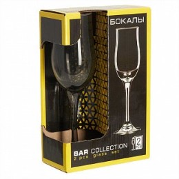 ДЕКОСТЕК Набор бокалов 200 мл 2 штуки (Графит) 1712/2-Н7