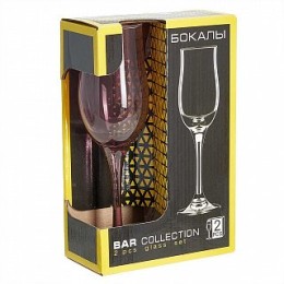 ДЕКОСТЕК Набор бокалов 200 мл 2 штуки (Лилак) 1712/2-Н7