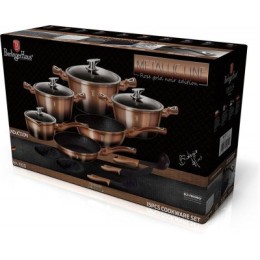 BERLINGER HAUS Набор посуды 15пр ВН-1900 Rosegold Noir Metallic Line