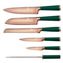 BERLINGER HAUS Набор ножей на подставке 6 пр. BH 2645 EMERALD COLLECTION