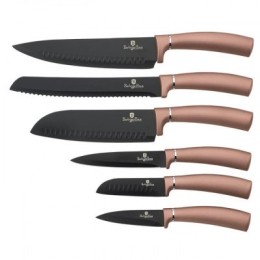 BERLINGER HAUS Набор ножей на магнитном держателе 6пр. BH-2543 Rose Gold LineCollection