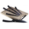 Набор ножей 6пр.с бамбуковой разделочной доской BH 2549 Royal Black Collection BerlingerHaus