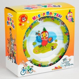 DELTA Набор посуды 3 предмета детский Попугай Кеша КРС-261