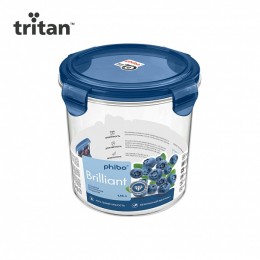 Контейнер для продуктов герметичный brilliant круглый 1,15л (синий)