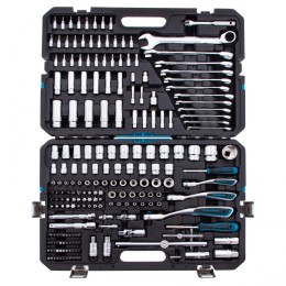 Gross Набор инструментов, 1/2, 3/8, 1/4, CrV, 120 зубьев, 216 предметов 14157