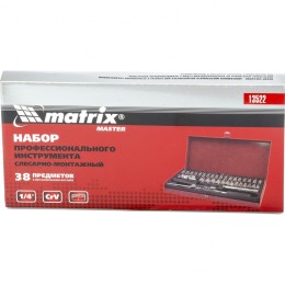 Matrix Набор инструментов, 1/4", 38 предметов 13522