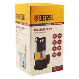 Denzel Дренажный насос DP1400X, 1400 Вт, подъем 11 м, 25000 л/ч 97228