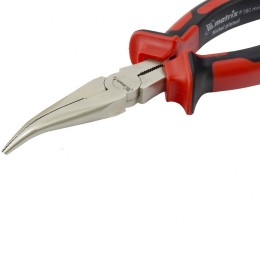 Matrix Длинногубцы изогнутые Nickel, 160 мм, никелированные, двухкомпонентные рукоятки 17420