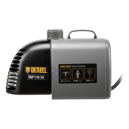Denzel Насос фонтанный FNP110-34, 112 Вт, подъем 3,4 м, 3400 л/ч, колокольчик/каскад/гейзер 99032