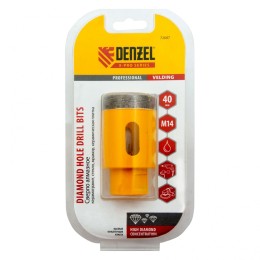 Denzel Сверло алмазное по керамограниту, 40 мм, мокрая резка, М14 72687