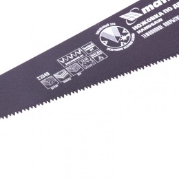 Matrix Ножовка по дереву, 400 мм, 7-8 TPI, зуб-3D, каленый зуб, тефлоновое покрытие полотна, двухкомпонентная рукоятка 23549