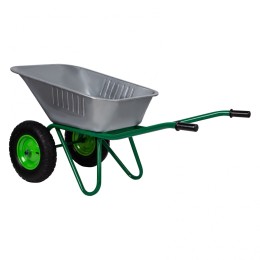 Сибртех Тачка садово-строительная, 2-х колесная, усиленная, грузоподъемность 320 кг, объем 100 л Россия 689863