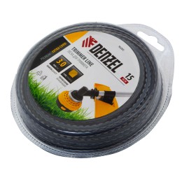 Denzel Леска для триммера двухкомпонентная зубчатый квадрат, 3,0мм х 15м, блистер EXTRA CORD 96260