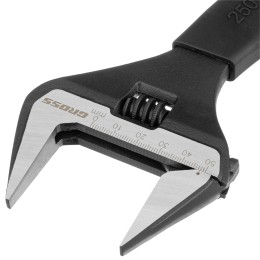 Gross Ключ разводной, 250 мм, CrV, тонкие губки, защитные насадки 15569