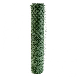 Сибртех Решетка заборная в рулоне, облегченная, 1.5 х 25 м, ячейка 70 х 70 мм, пластиковая, зеленая, 64523