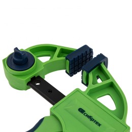 Сибртех Струбцина F-образная, быстрозажимная, 600 х 70 х 820 мм, пластиковый корпус, фиксатор, двухкомпонентная рукоятка 20567