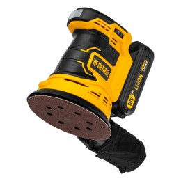 Denzel Машина шлифовальная эксцентриковая аккумуляторная COS-125, 18В Li-Ion 28470