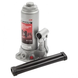 Matrix Домкрат гидравлический бутылочный, 5 т, высота подъема 216-413 мм 50721