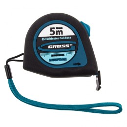 Gross Рулетка "Ergonomisch",5 м x 19 мм,магнитный обрезиненный зацеп 31102