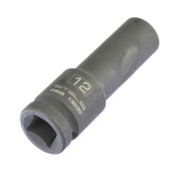 Stels Головка ударная удлиненная шестигранная, 12 мм, 1/2, CrMo 13936