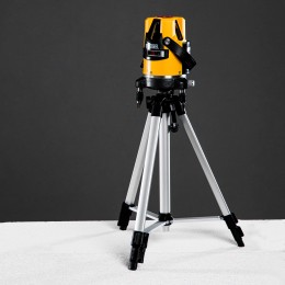 Denzel Уровень лазерный LX3, 10 м, ± 0,3 мм/1 м, 635 нм, 4 вертикальных, 1 горизонтальная плоскости, резьба 5/8" 35070