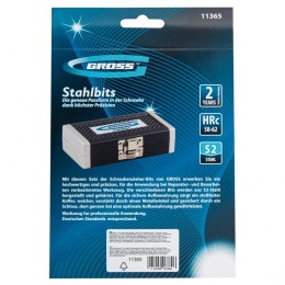Gross Набор бит, 1/4, магнитный адаптер, сталь S2, пластиковый кейс, 33 предмета 11365