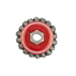 Matrix Щетка для УШМ, 75 мм, М14, "чашка", двухрядная, крученая проволока 0.35 мм 74676