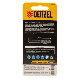 Denzel Борфреза по металлу твердосплавная, элипсообразная, тип-H, 8 мм// 72061