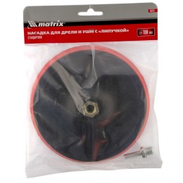 Matrix Насадка для дрели и УШМ с липучкой, 180 мм 76223