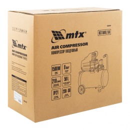 Matrix Компрессор воздушный DC1500L/50, 1,5 кВт, 50 л, 210 л/мин 58004