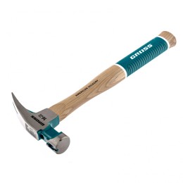 Gross Молоток-гвоздодер, 450 г, угол 45, магнит, обрезиненная рукоятка American hickory 10415