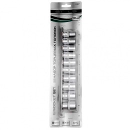 Stels Набор универсальных торцевых головок, 1/2, SpLine, CrV, 10 шт, 10-22 мм 13641