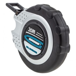 Gross Рулетка геодезическая 20 м х 13 мм, закрытый корпус, металлическая лента, нейлон 31251