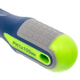 Сибртех Отвертка, PH1 х 100 мм, CrV, трехкомпонентная рукоятка 11795