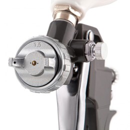 Matrix Набор пневмоинструмента, 5 предметов, быстросъемное соединение, краскораспылитель с верхним бачком 57304