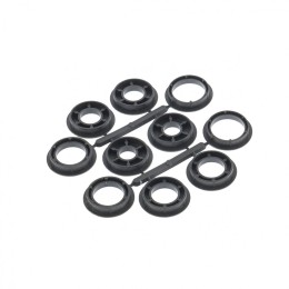 Matrix Щетка для точила, 200 мм, посадка 32 мм, плоская, латунированная витая проволока 74662