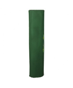 Сибртех Решетка заборная в рулоне, 1.6 х 25 м, ячейка 22 х 22 мм, пластиковая, зеленая, 64525