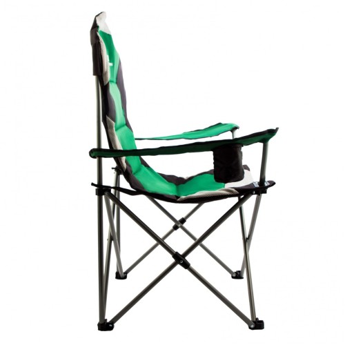 Кресло складное с подлокотниками и подстаканником, 60 х 60 х 110/92 см, Camping Palisad 69592