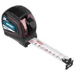 Gross Рулетка "Doppelhaken",5 м x 25 мм,двухсторонний зацеп,Нейлон,двусторонняя шкала,автоматическая фиксация 31124