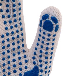 Сибртех Перчатки х/б, ПВХ покрытие, "Точка", 10 класс Россия 67715